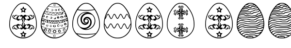 Easter Eggs ST font